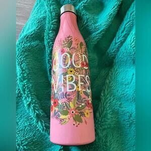 Good Vibes Only Stainless Steel Water Bottle - EUC